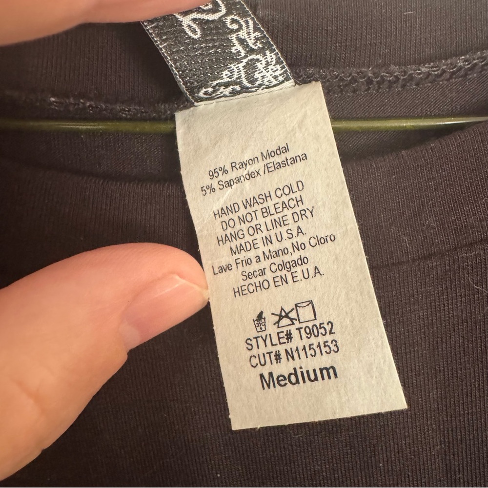 Lilypad Black Oversized Tunic Top - Size Medium $15 - Picture 7 of 8